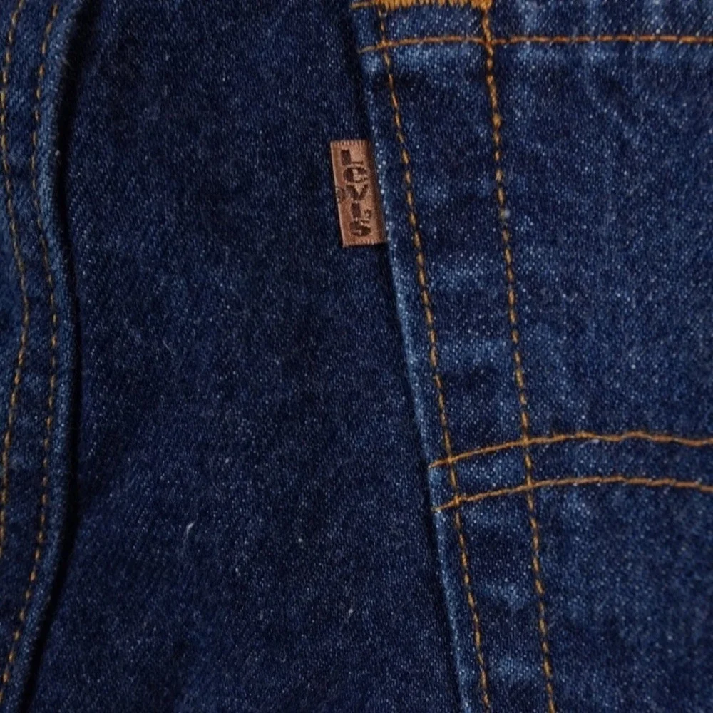 VTG Levis 540 Jeans Mens 44x34 (42x34) Blue‎ Orange Tab Dark Wash Black Bat Wing